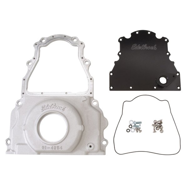 Edelbrock TIMING COVER; 2-PIECE FOR GM GEN 4, LS-SERIES 4255